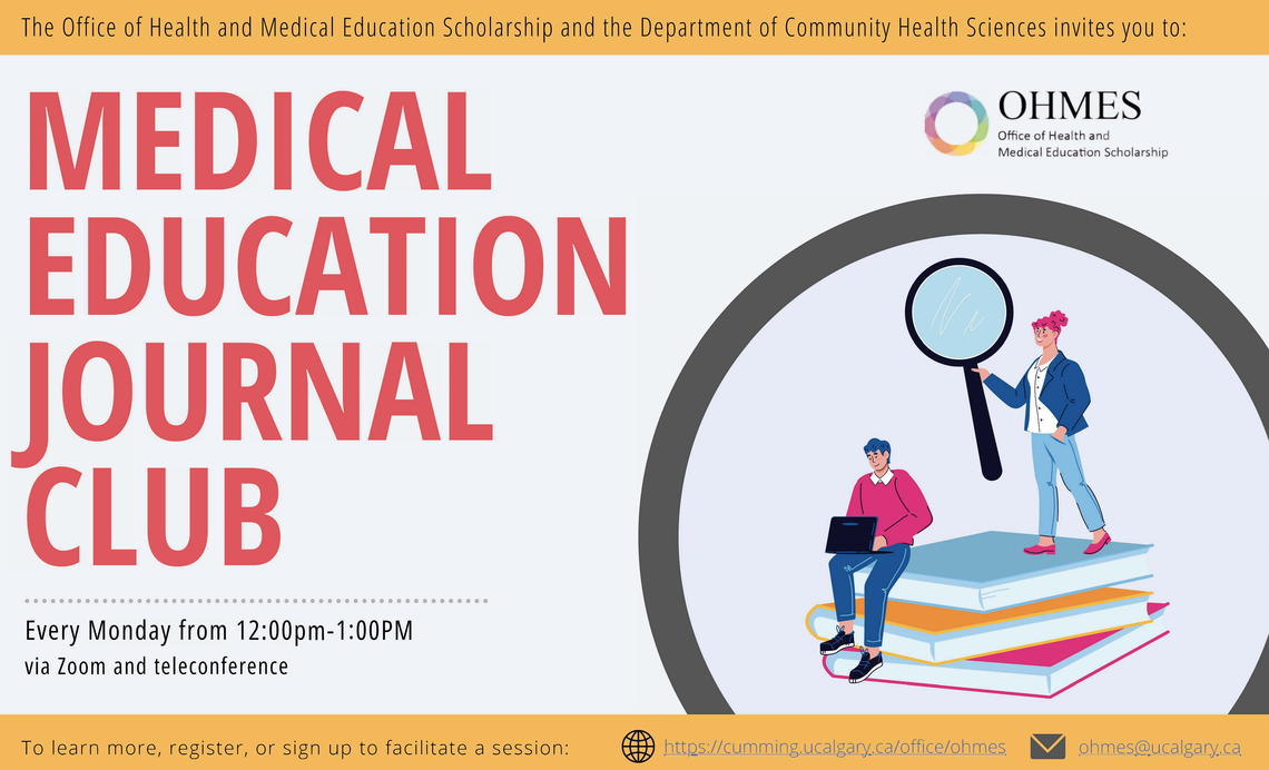 OHMES OHMES Events Medical Education Specialization Journal Club